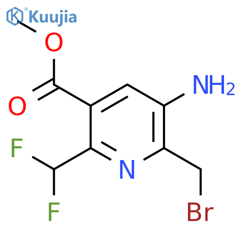 Methyl 3-amino-2-(bromomethyl)-6-(difluoromethyl)pyridine-5-carboxylate structure