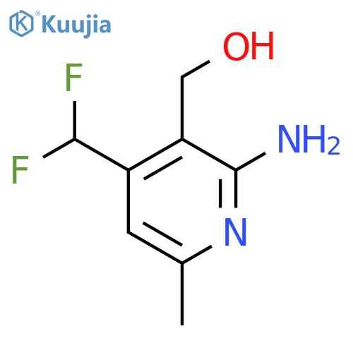 2-Amino-4-(difluoromethyl)-6-methylpyridine-3-methanol structure