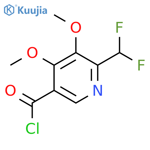 2-(Difluoromethyl)-3,4-dimethoxypyridine-5-carbonyl chloride structure