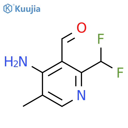 4-Amino-2-(difluoromethyl)-5-methylpyridine-3-carboxaldehyde structure