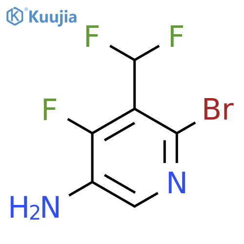 5-Amino-2-bromo-3-(difluoromethyl)-4-fluoropyridine structure