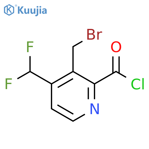 3-(Bromomethyl)-4-(difluoromethyl)pyridine-2-carbonyl chloride structure
