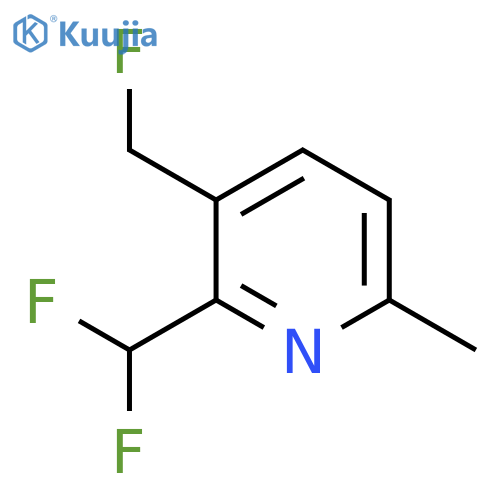 2-(Difluoromethyl)-3-(fluoromethyl)-6-methylpyridine structure