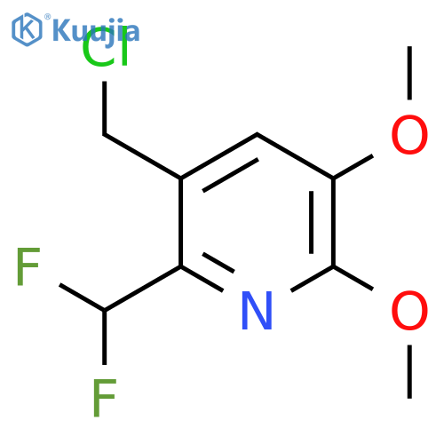 5-(Chloromethyl)-6-(difluoromethyl)-2,3-dimethoxypyridine structure