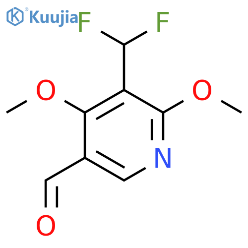 3-(Difluoromethyl)-2,4-dimethoxypyridine-5-carboxaldehyde structure