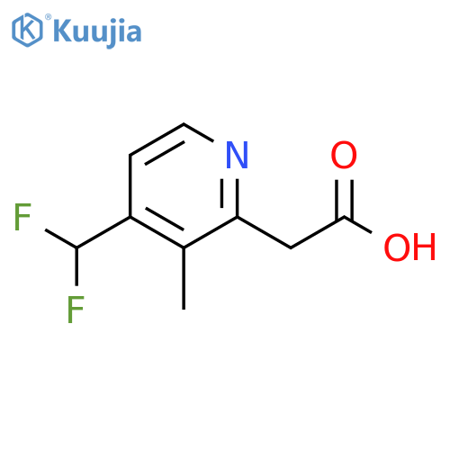 2-Pyridineacetic acid, 4-(difluoromethyl)-3-methyl- structure