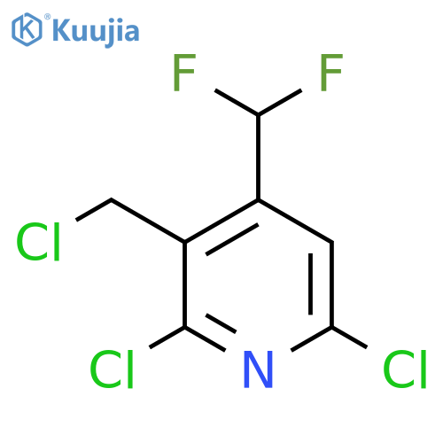 3-(Chloromethyl)-2,6-dichloro-4-(difluoromethyl)pyridine structure