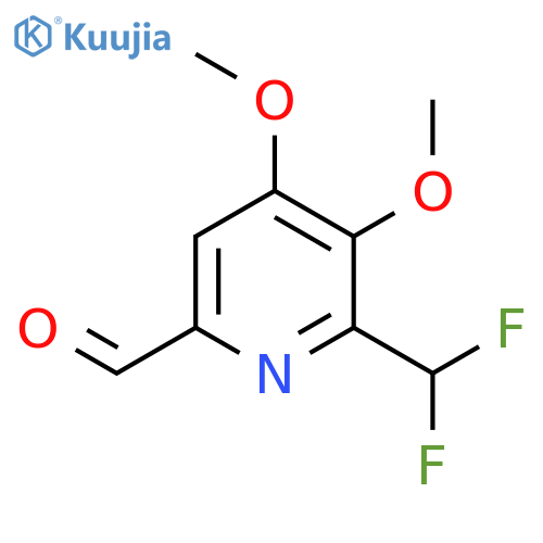 2-(Difluoromethyl)-3,4-dimethoxypyridine-6-carboxaldehyde structure