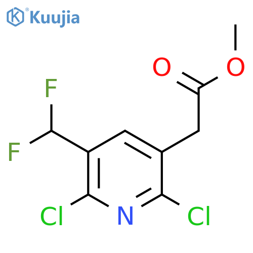 Methyl 2,6-dichloro-3-(difluoromethyl)pyridine-5-acetate structure