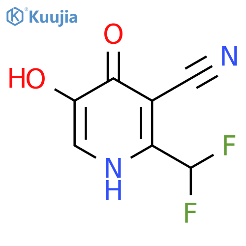 3-Cyano-2-(difluoromethyl)-4,5-dihydroxypyridine structure