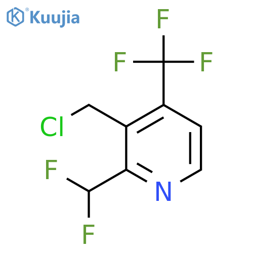 3-(Chloromethyl)-2-(difluoromethyl)-4-(trifluoromethyl)pyridine structure