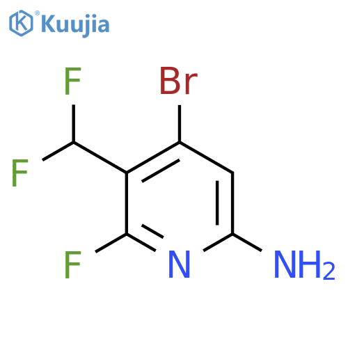 6-Amino-4-bromo-3-(difluoromethyl)-2-fluoropyridine structure