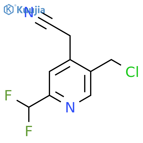 5-(Chloromethyl)-2-(difluoromethyl)pyridine-4-acetonitrile structure