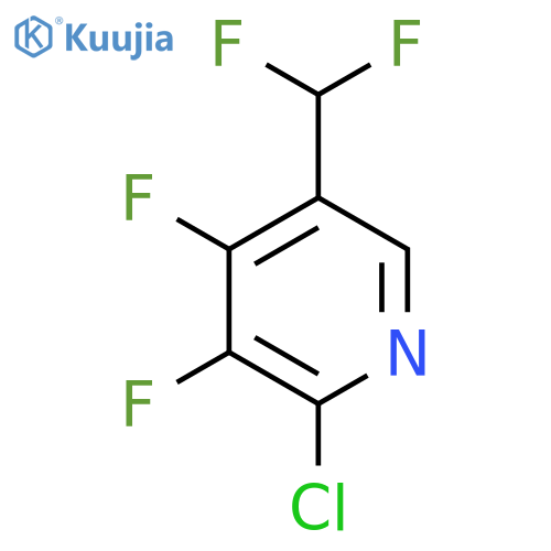 2-Chloro-3,4-difluoro-5-(difluoromethyl)pyridine structure
