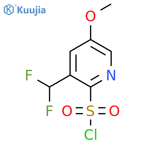 3-(Difluoromethyl)-5-methoxypyridine-2-sulfonyl chloride structure