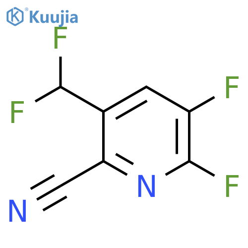 6-Cyano-2,3-difluoro-5-(difluoromethyl)pyridine structure