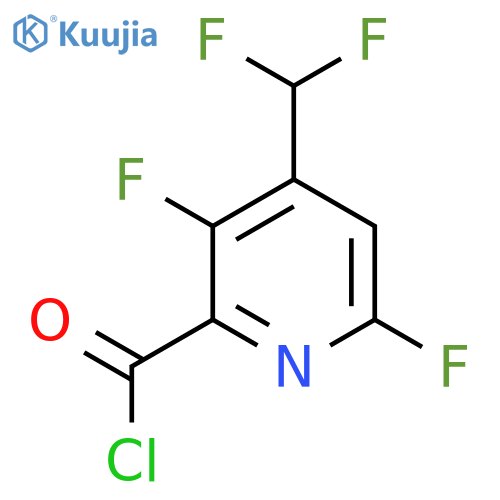 3,6-Difluoro-4-(difluoromethyl)pyridine-2-carbonyl chloride structure