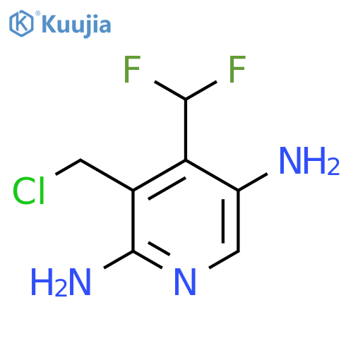 3-(Chloromethyl)-2,5-diamino-4-(difluoromethyl)pyridine structure