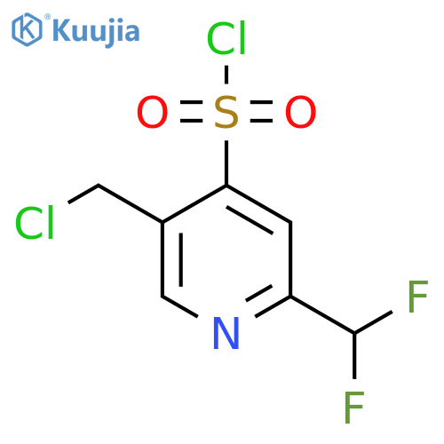 5-(Chloromethyl)-2-(difluoromethyl)pyridine-4-sulfonyl chloride structure