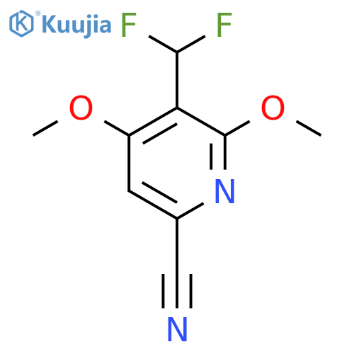 6-Cyano-3-(difluoromethyl)-2,4-dimethoxypyridine structure
