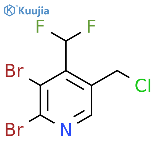 5-(Chloromethyl)-2,3-dibromo-4-(difluoromethyl)pyridine structure