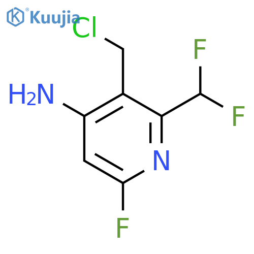 4-Amino-3-(chloromethyl)-2-(difluoromethyl)-6-fluoropyridine structure