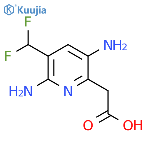 2,5-Diamino-3-(difluoromethyl)pyridine-6-acetic acid structure