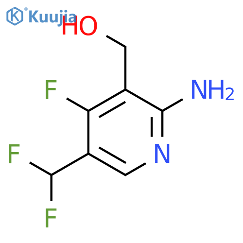 2-Amino-5-(difluoromethyl)-4-fluoropyridine-3-methanol structure