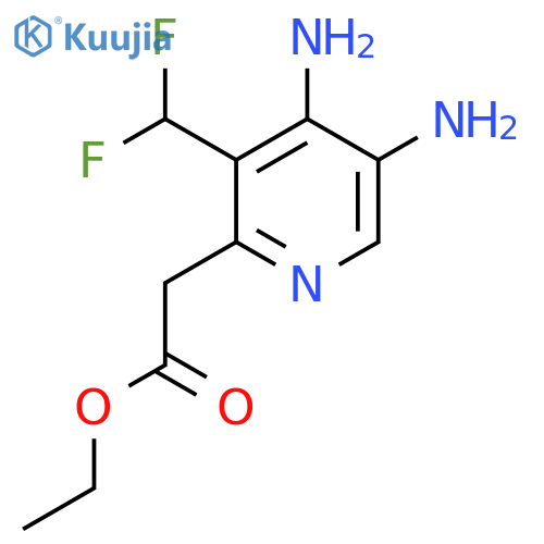Ethyl 4,5-diamino-3-(difluoromethyl)pyridine-2-acetate structure