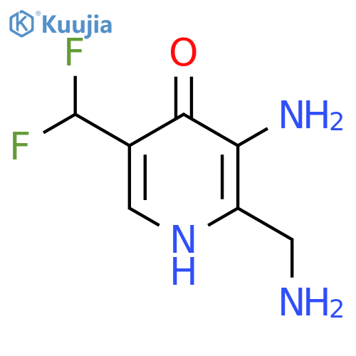 3-Amino-2-(aminomethyl)-5-(difluoromethyl)-4-hydroxypyridine structure