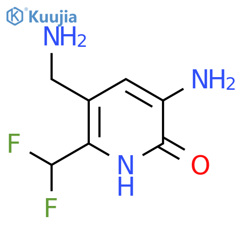 3-Amino-5-(aminomethyl)-6-(difluoromethyl)-2-hydroxypyridine structure