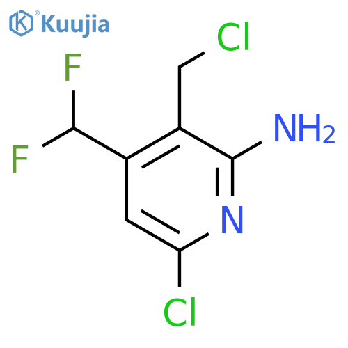 2-Amino-6-chloro-3-(chloromethyl)-4-(difluoromethyl)pyridine structure