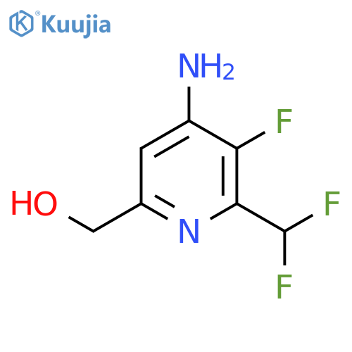 4-Amino-2-(difluoromethyl)-3-fluoropyridine-6-methanol structure