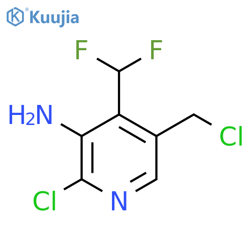 3-Amino-2-chloro-5-(chloromethyl)-4-(difluoromethyl)pyridine structure