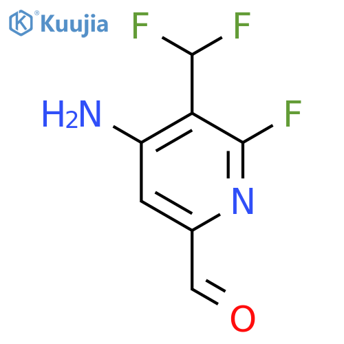 4-Amino-3-(difluoromethyl)-2-fluoropyridine-6-carboxaldehyde structure