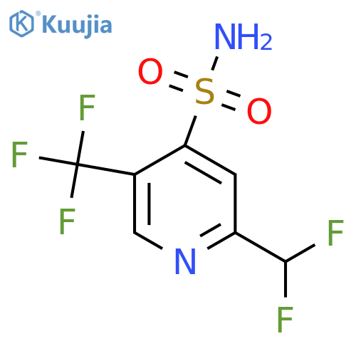 2-(Difluoromethyl)-5-(trifluoromethyl)pyridine-4-sulfonamide structure