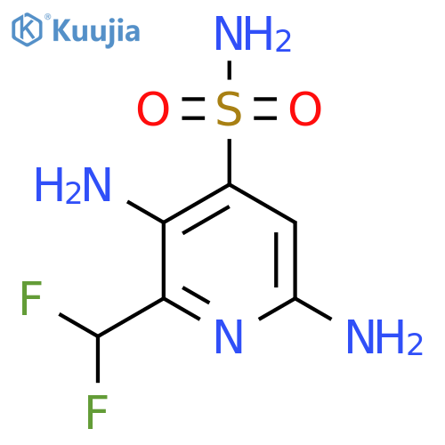 3,6-Diamino-2-(difluoromethyl)pyridine-4-sulfonamide structure