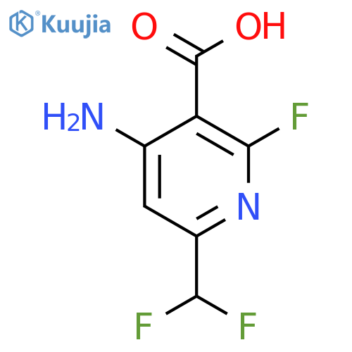 4-Amino-6-(difluoromethyl)-2-fluoropyridine-3-carboxylic acid structure