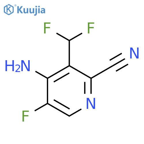 4-Amino-2-cyano-3-(difluoromethyl)-5-fluoropyridine structure