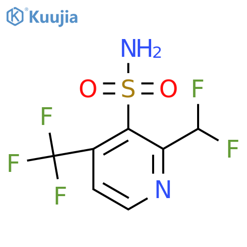 2-(Difluoromethyl)-4-(trifluoromethyl)pyridine-3-sulfonamide structure