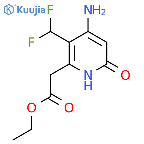 Ethyl 4-amino-3-(difluoromethyl)-6-hydroxypyridine-2-acetate structure