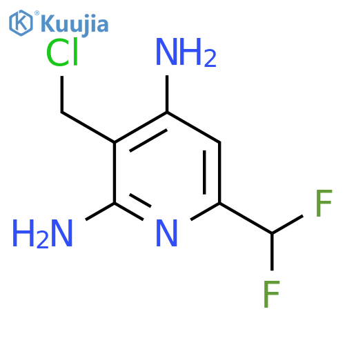 3-(Chloromethyl)-2,4-diamino-6-(difluoromethyl)pyridine structure