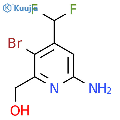 6-Amino-3-bromo-4-(difluoromethyl)pyridine-2-methanol structure