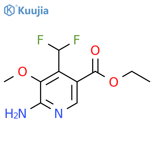 Ethyl 2-amino-4-(difluoromethyl)-3-methoxypyridine-5-carboxylate structure