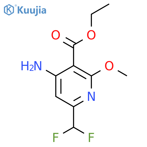 Ethyl 4-amino-6-(difluoromethyl)-2-methoxypyridine-3-carboxylate structure
