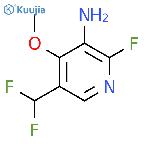 3-Amino-5-(difluoromethyl)-2-fluoro-4-methoxypyridine structure