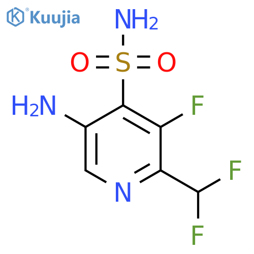 5-Amino-2-(difluoromethyl)-3-fluoropyridine-4-sulfonamide structure