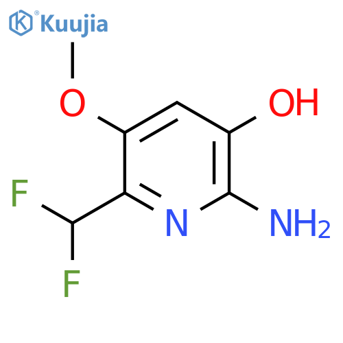 2-Amino-6-(difluoromethyl)-3-hydroxy-5-methoxypyridine structure
