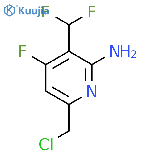 2-Amino-6-(chloromethyl)-3-(difluoromethyl)-4-fluoropyridine structure