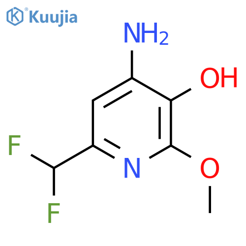 4-Amino-6-(difluoromethyl)-3-hydroxy-2-methoxypyridine structure
